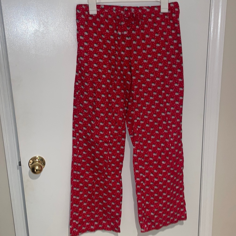Red Vineyard Vines Whale Christmas Pajama Pants
